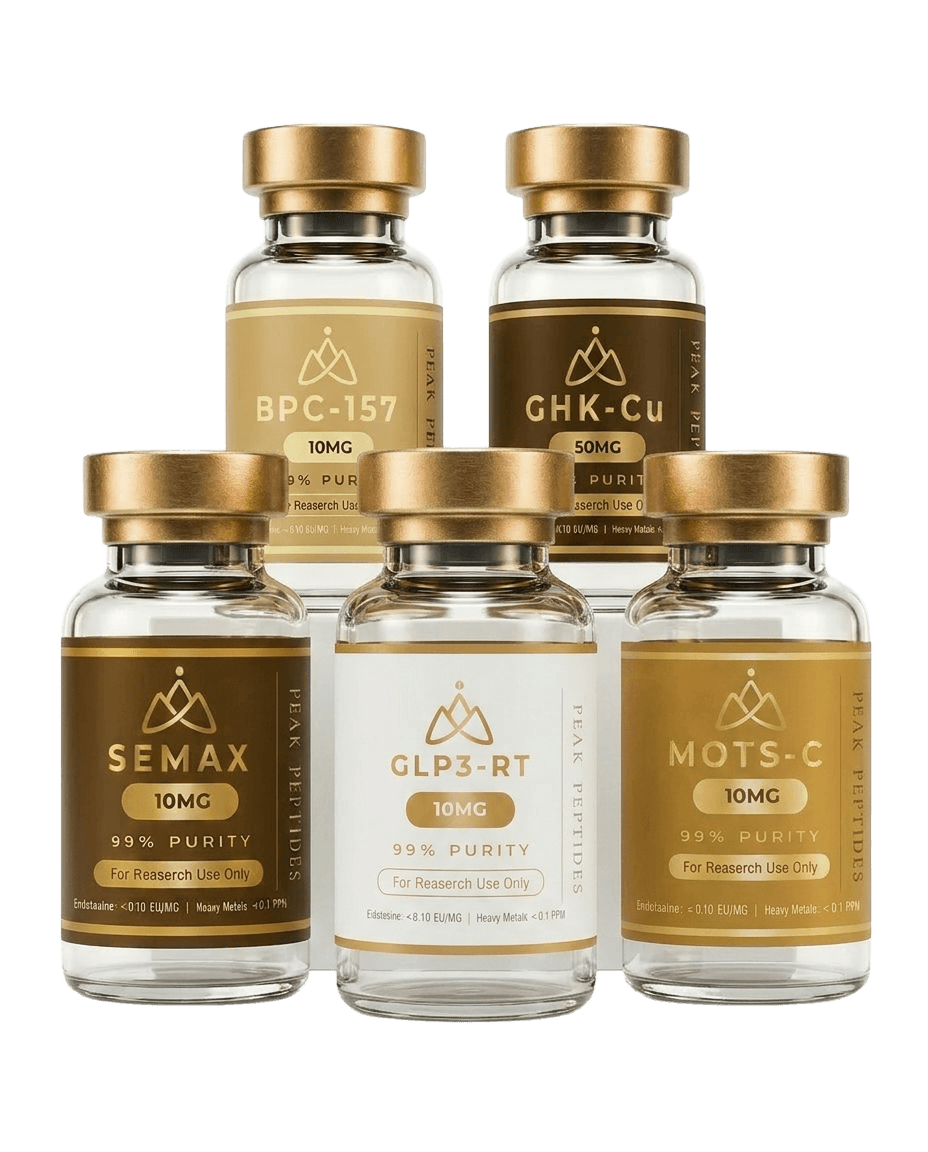 Peak Peptides product lineup