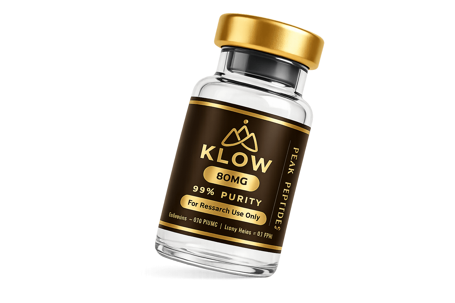 Peak Peptides KLOW 80mg research vial, 99% purity